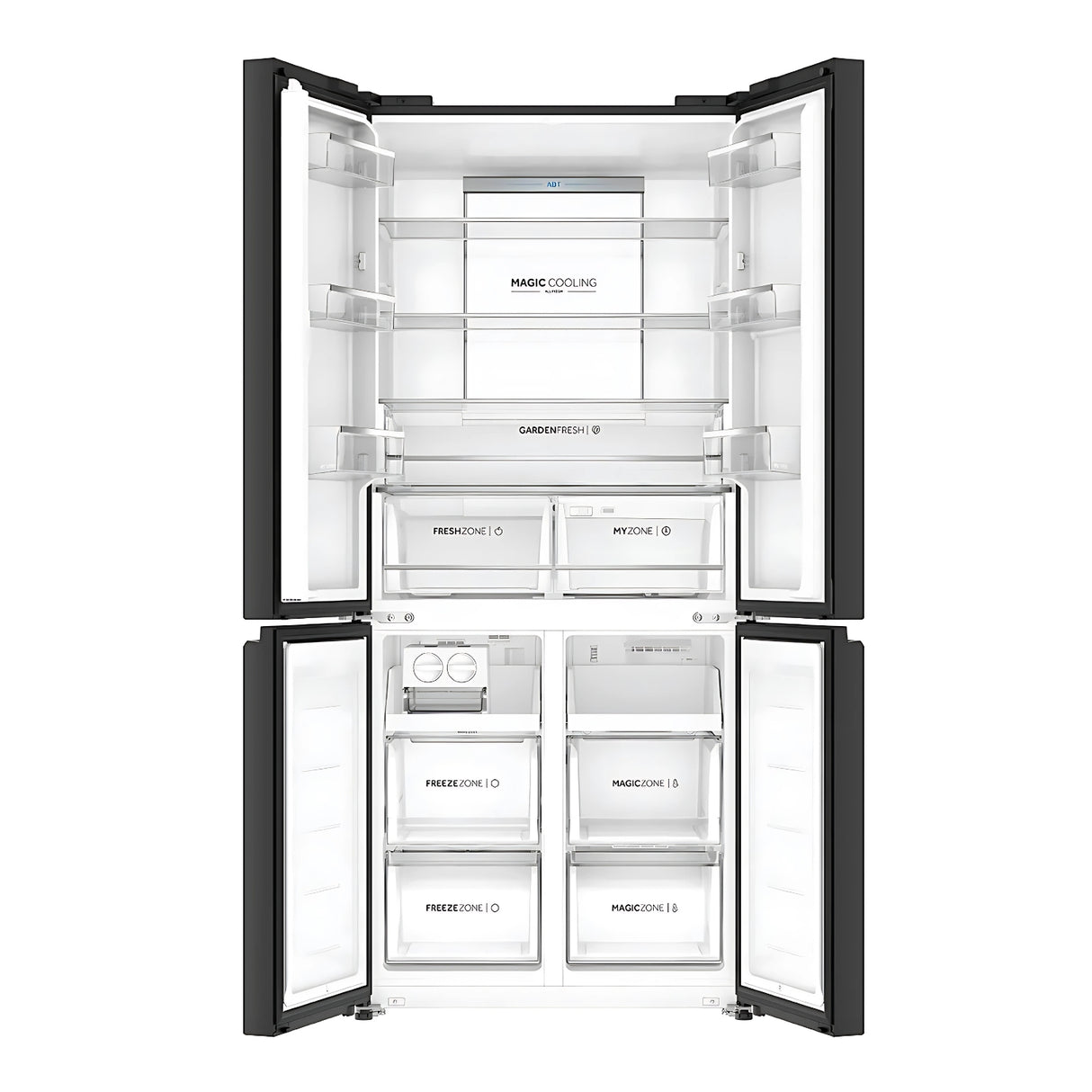 Haier HRB-600MGU1 3 Star 520 L  Side by Side Refrigerator - Mirror Glass