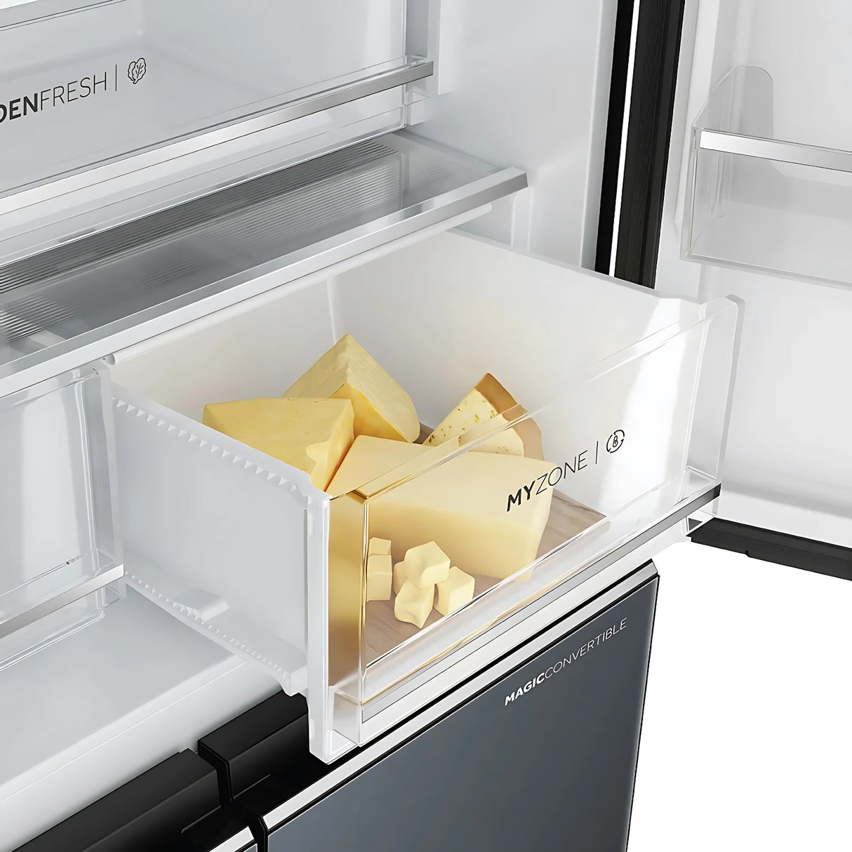 Haier HRB-600MGU1 3 Star 520 L  Side by Side Refrigerator - Mirror Glass