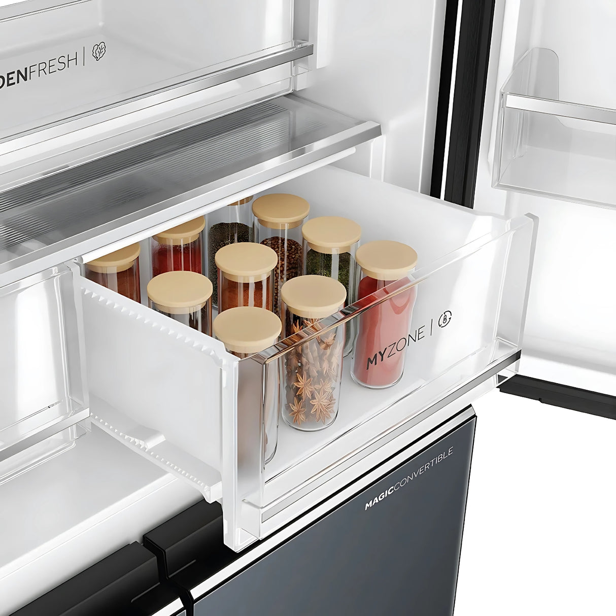 Haier HRB-600MGU1 3 Star 520 L  Side by Side Refrigerator - Mirror Glass