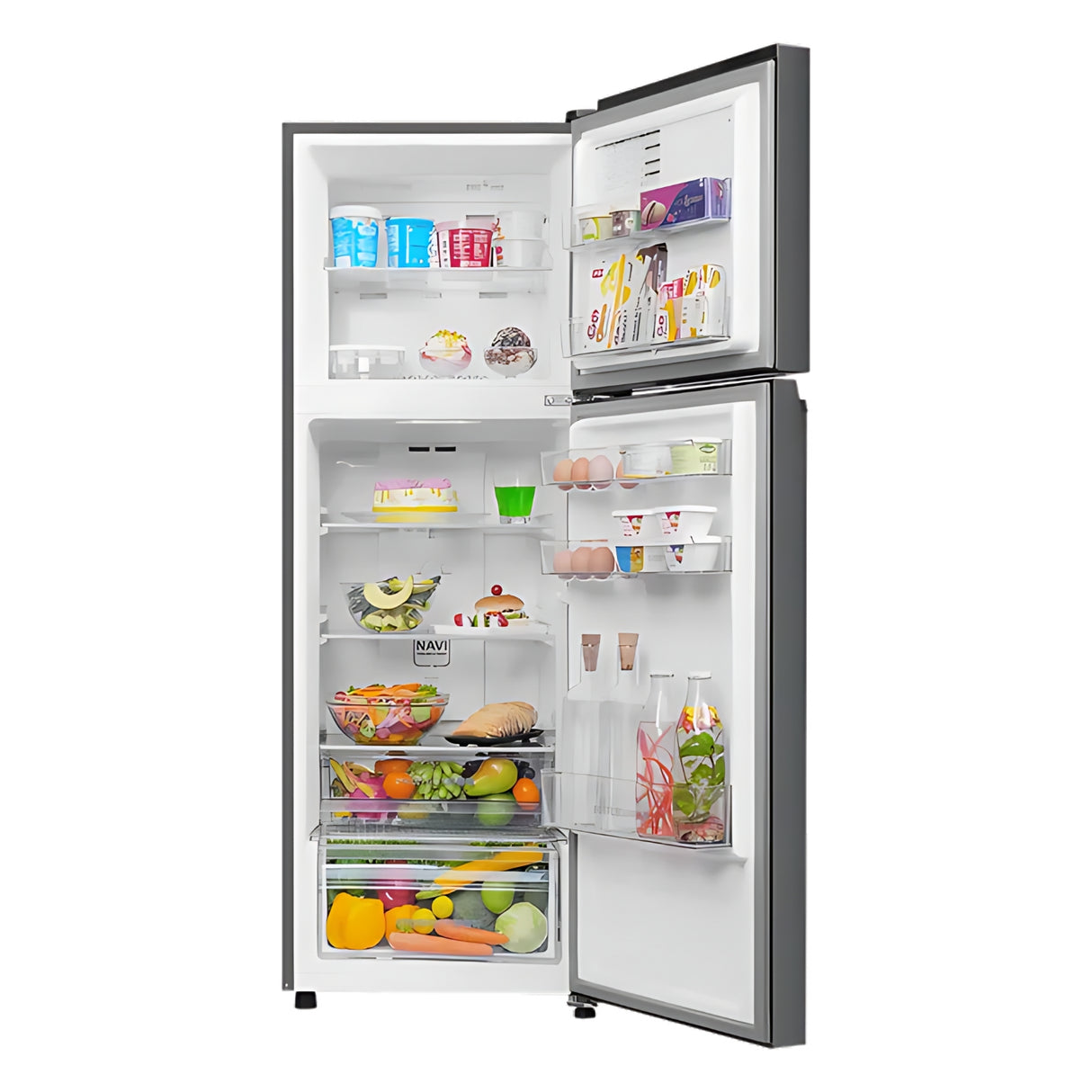 Haier HRF-2902IBGB-P 2 Star 240 L Frost-Free Double Door Refrigerator - GE Black
