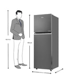 Haier HRF-2902IBGB-P 2 Star 240 L Frost-Free Double Door Refrigerator - GE Black