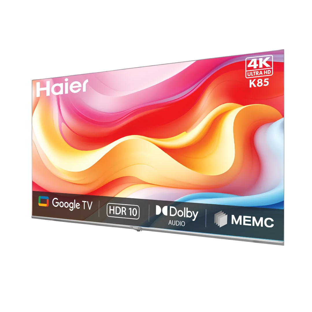 Haier H55K85FUX 4K UHD Google TV – 55 inch_Front side view