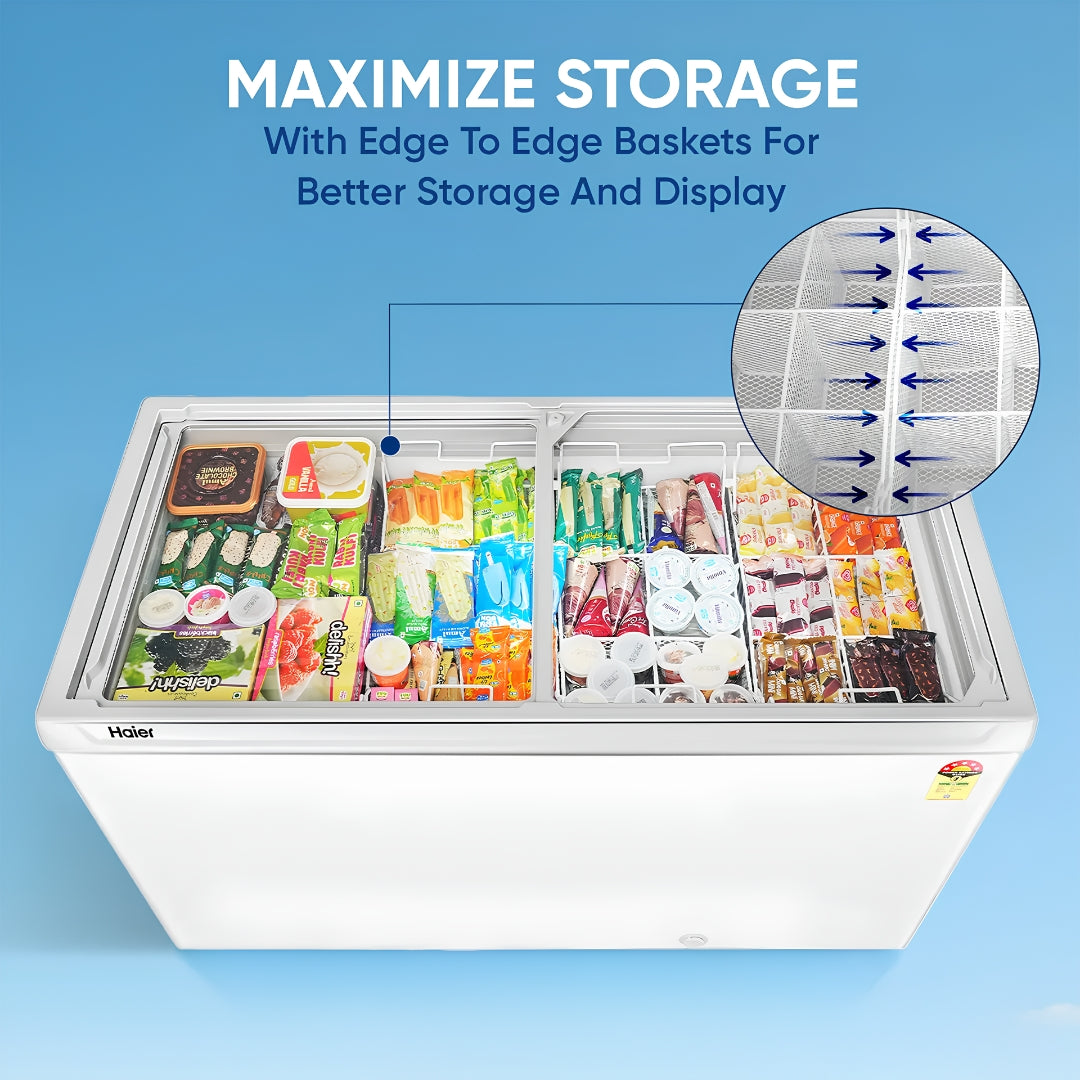 Haier HFC-300GM5 Super Cooling Technology Freezer 246 L - White_Feature_1