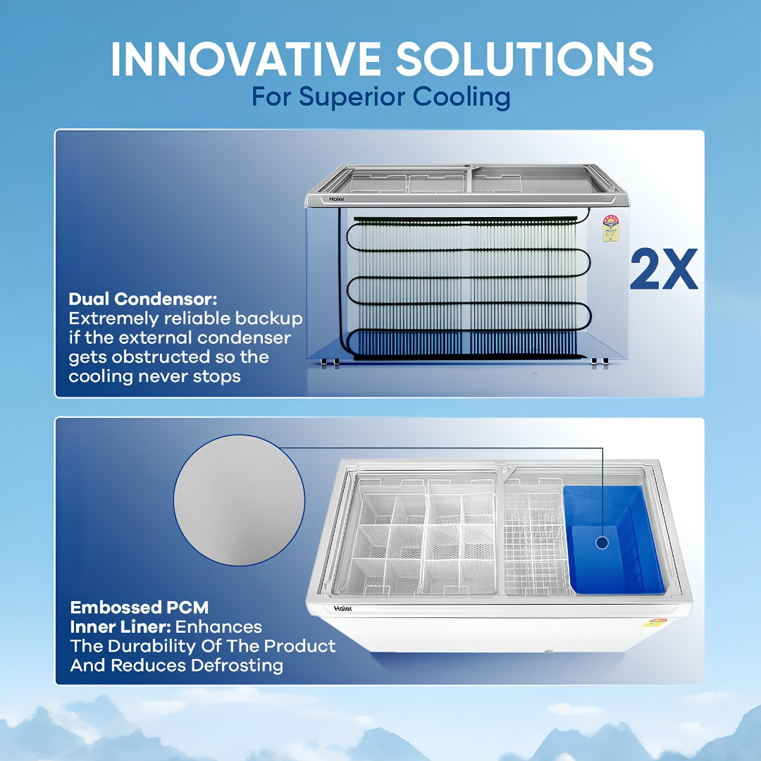 Haier HFC-300GM5 Super Cooling Technology Freezer 246 L - White_Feature_3