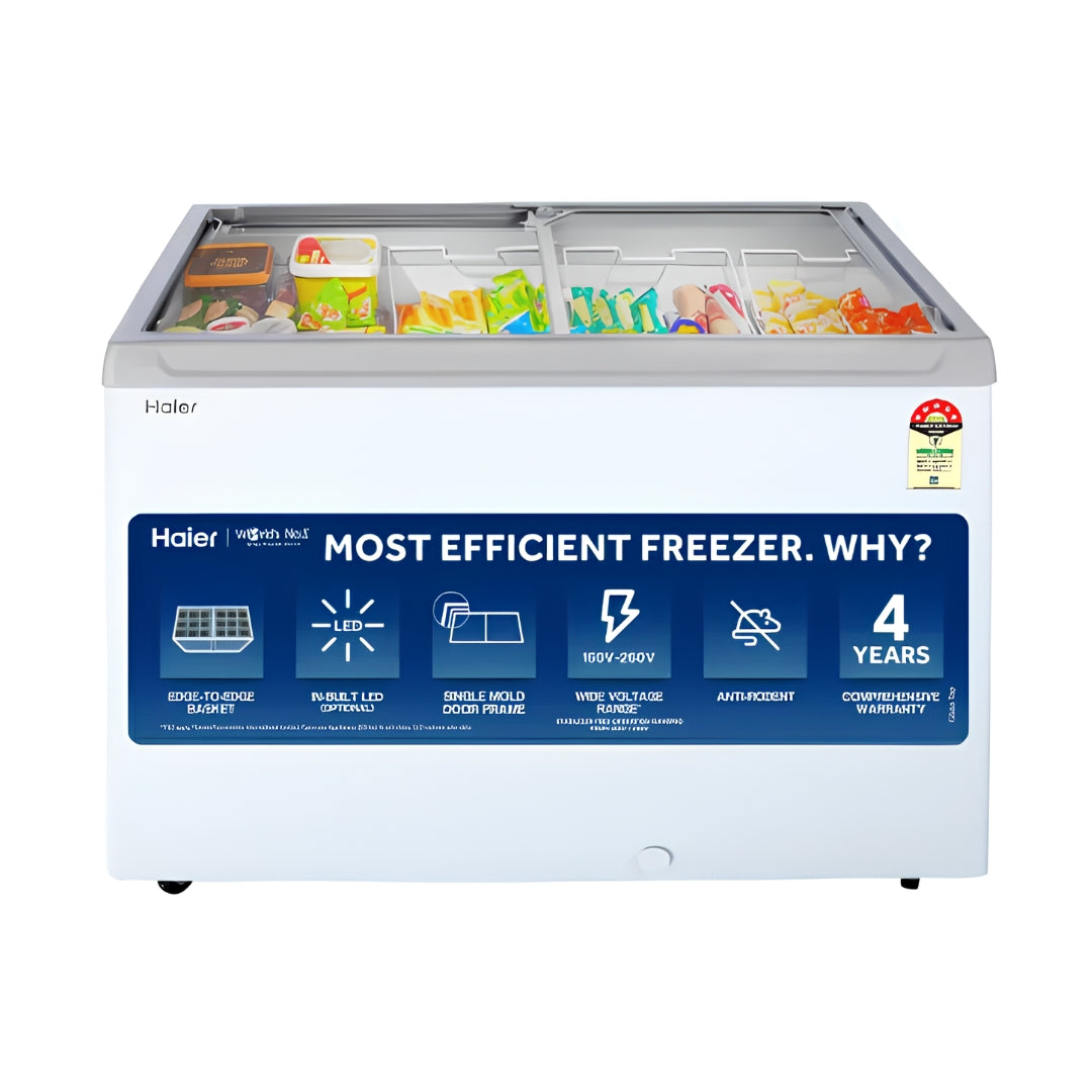 Haier HFC-300GM5 Super Cooling Technology Freezer 246 L - White_Front View