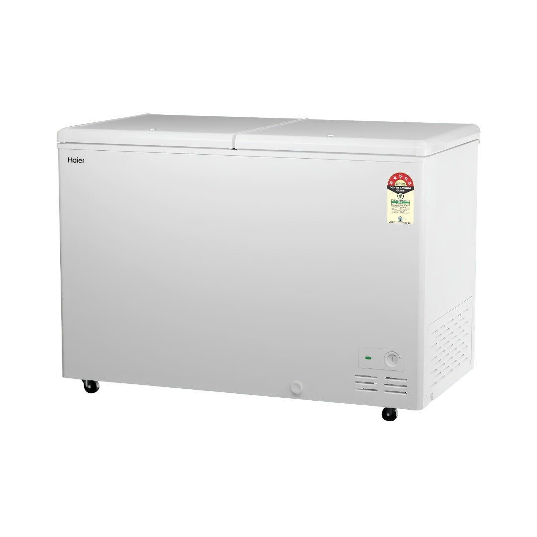 Haier HFC-355DPW5 Double Door Convertible Freezer 355 L – White_3