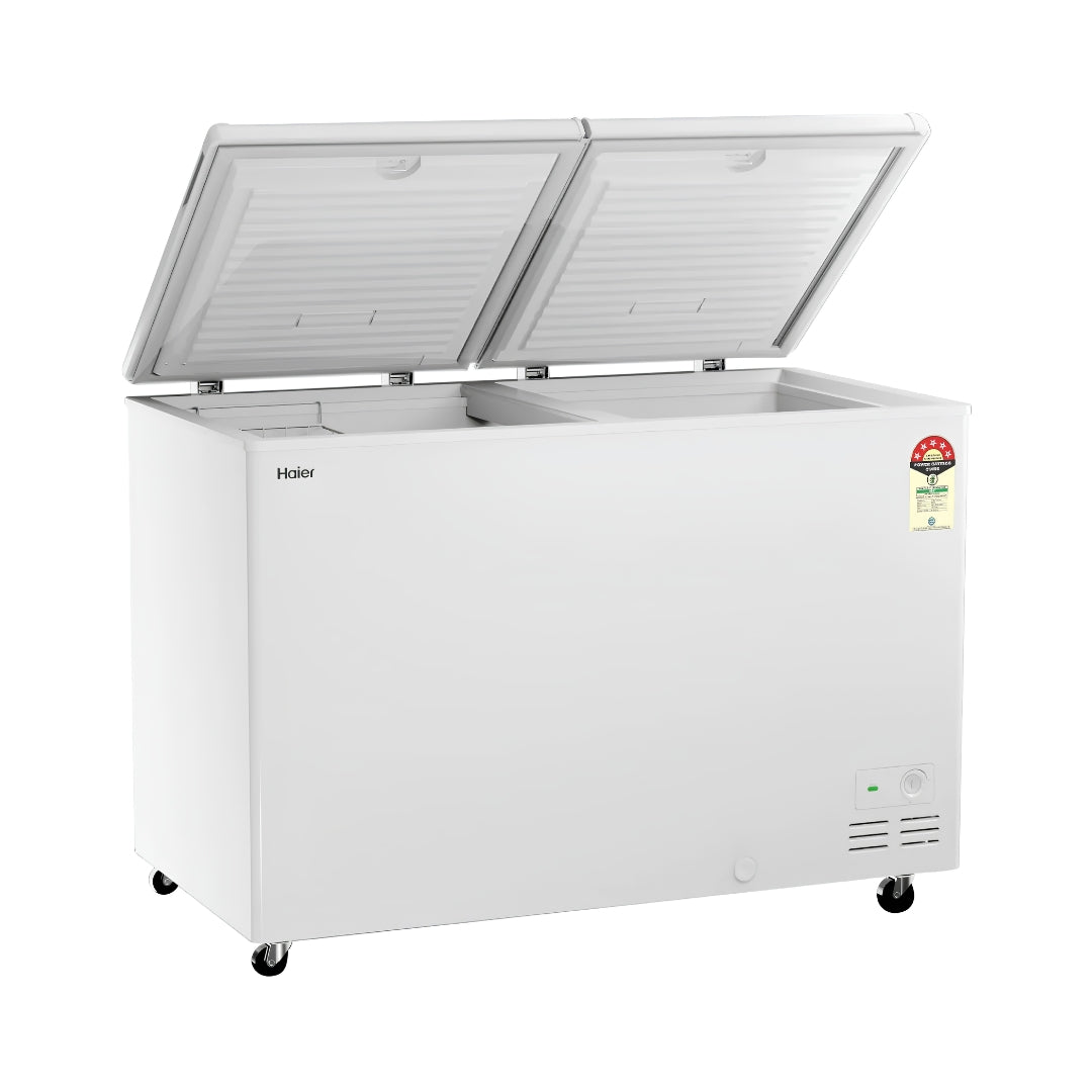 Haier HFC-355DPW5 Double Door Convertible Freezer 355 L – White_5