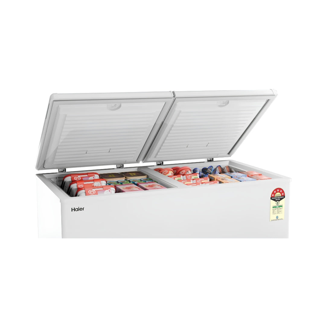 Haier HFC-355DPW5 Double Door Convertible Freezer 355 L – White_7