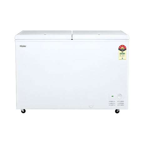 Haier HFC-355DPW5 Double Door Convertible Freezer 355 L – White_Front View