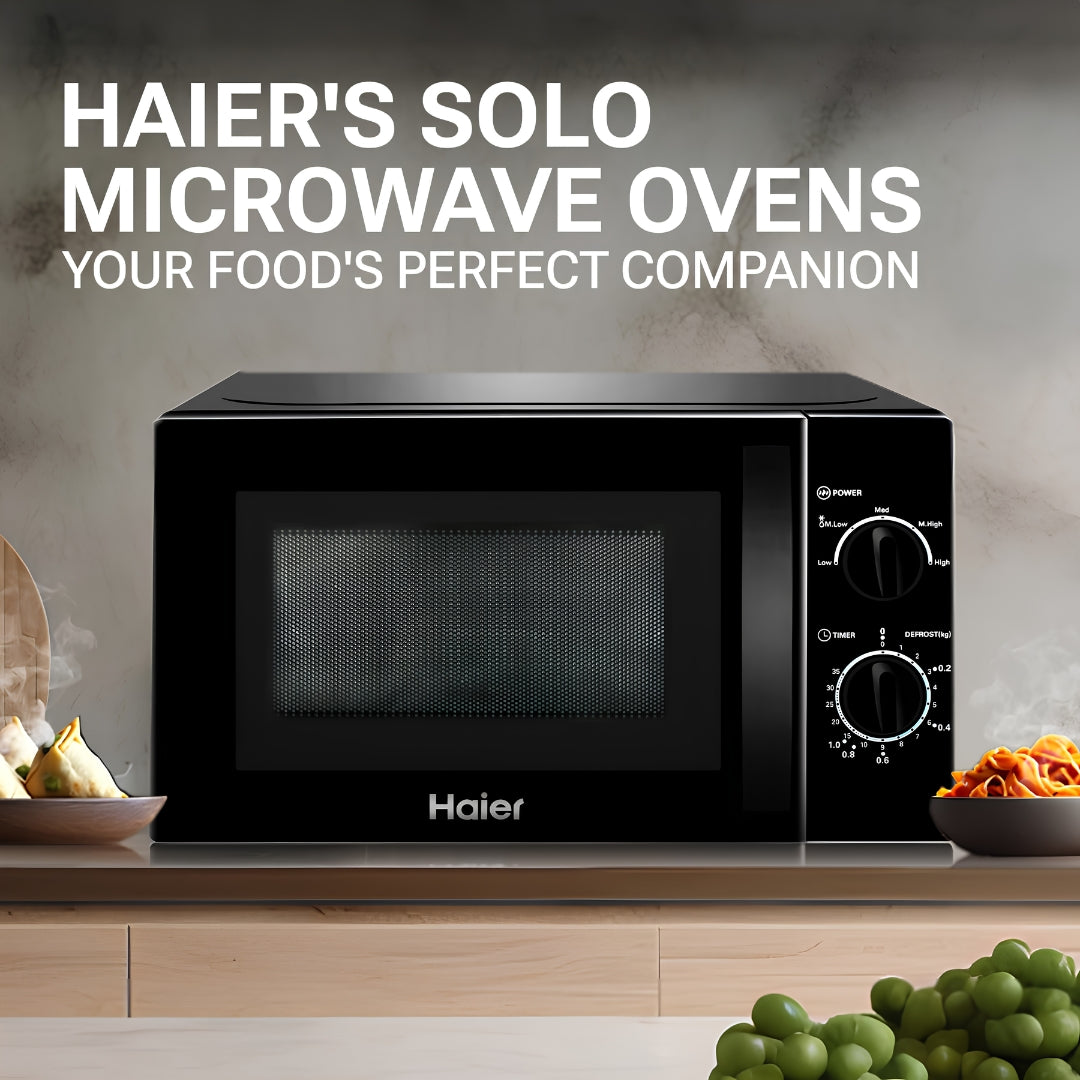 Haier HIL2001MWPH Solo Microwave Oven 20 L - Black_Feature_1