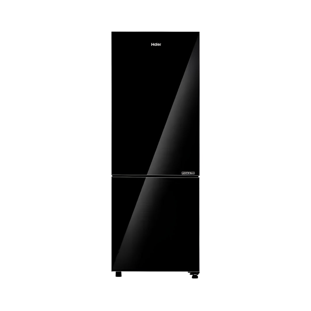 Haier HRB-2872EKGA-P Double Door Refrigerator 237 L - Black Glass_Front View