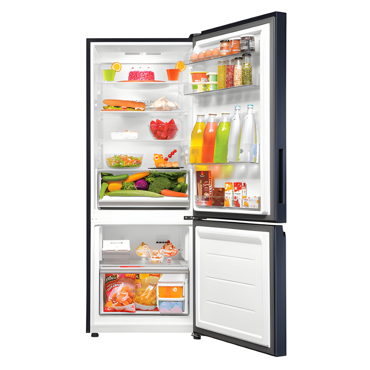 Haier HRB-3752BGK-P 325 L 2-Star Bottom-Mount Frost-Free Refrigerator – Graphite Black_6