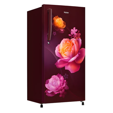 Haier HRD-2101SRN-P 190 L 2-Star Direct Cool Single Door Refrigerator - Red Noisettes_2