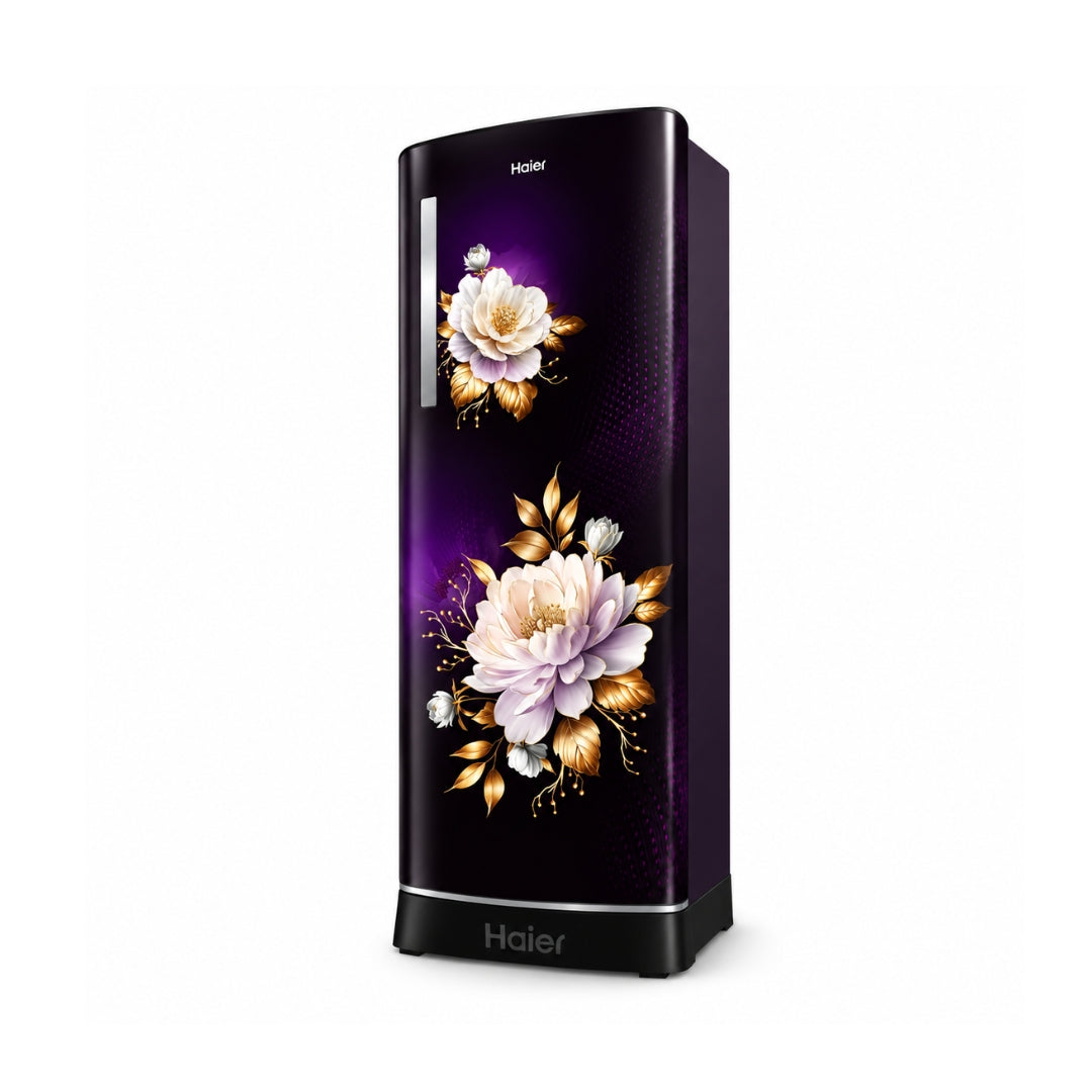 Haier HRD-2365PPFA-N Single Door Refrigerator with Base Drawer 215 L - Purple Freesia_Right View