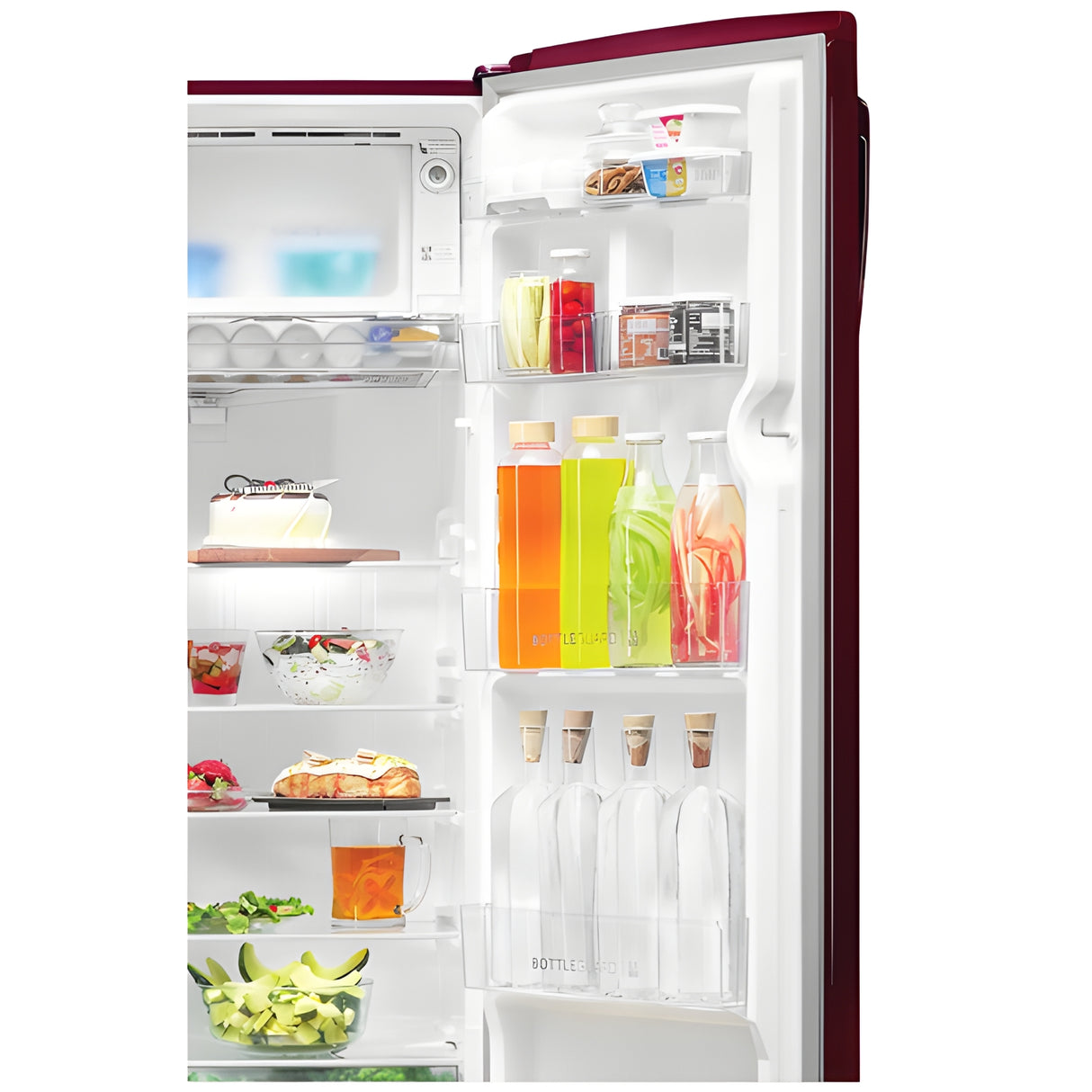 Haier HRD-2743CRK-N 253L 3 Star Karen Finish Direct Cool Single Door Refrigerator -  Red Karen_6
