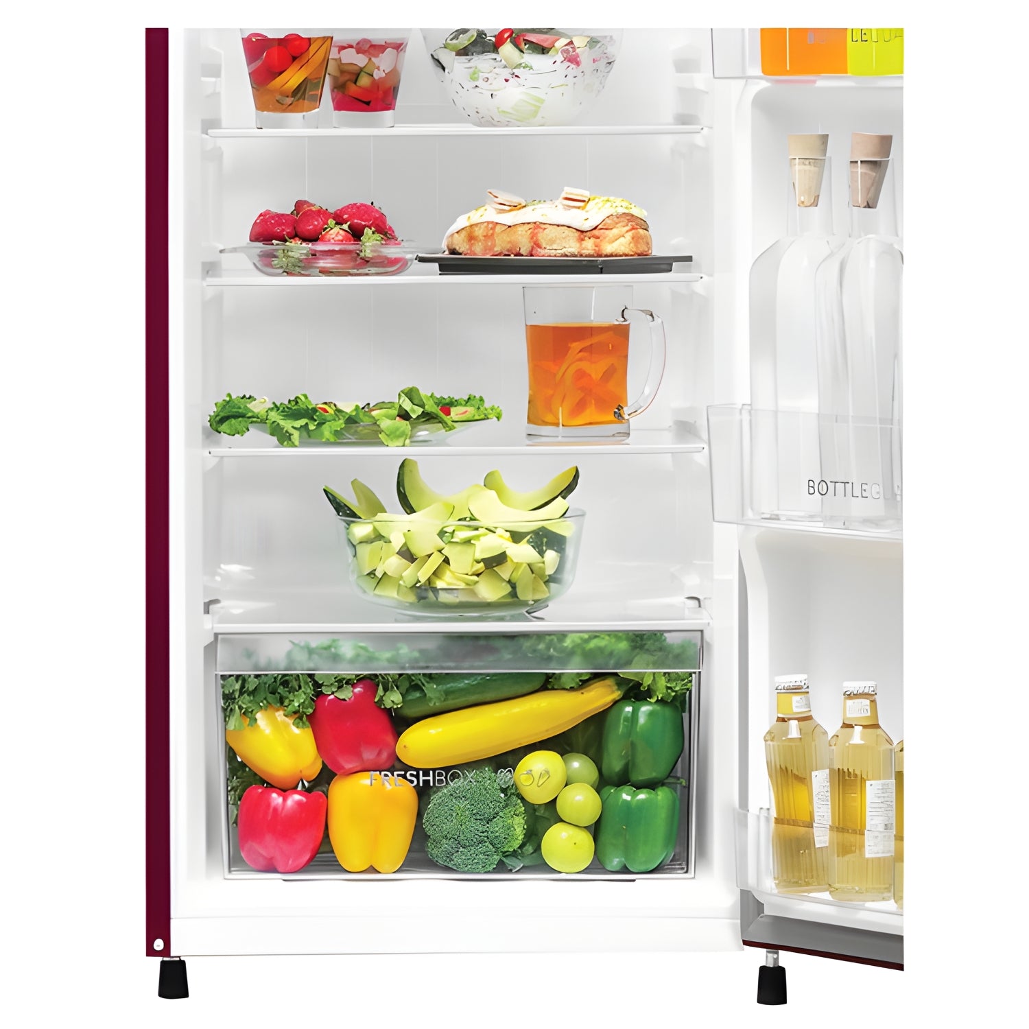 Haier HRD-2743CRK-N 253L 3 Star Karen Finish Direct Cool Single Door Refrigerator -  Red Karen_8