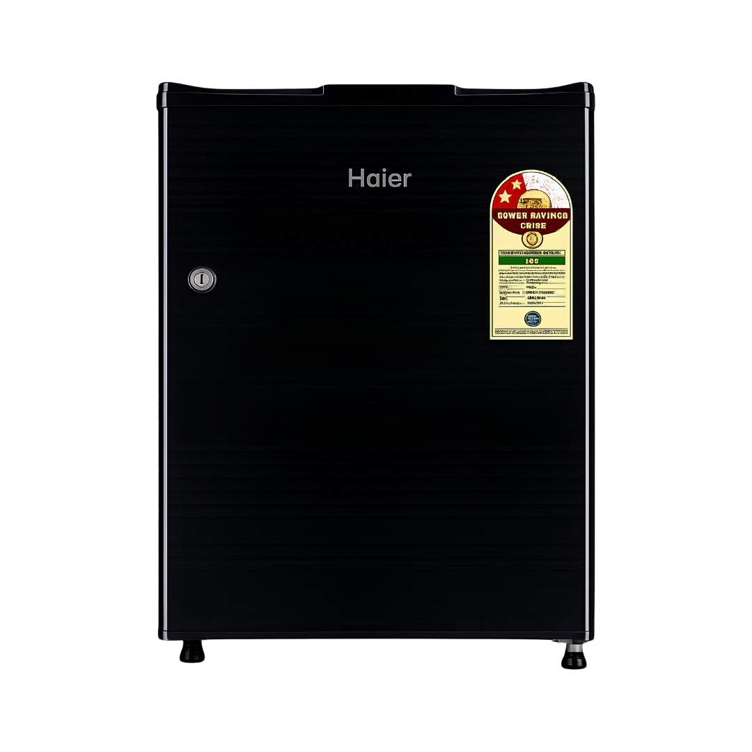 Haier HRD-752KSA Minibar Single Door Refrigerator 50L - Black_Front View