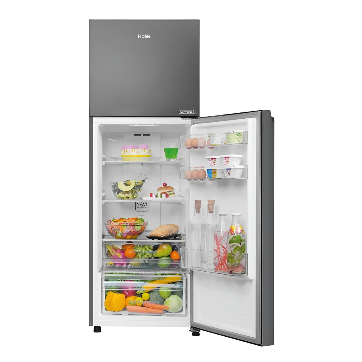 Haier HRF-2902IBGB-P 2 Star 240 L Frost-Free Double Door Refrigerator - GE Black_8