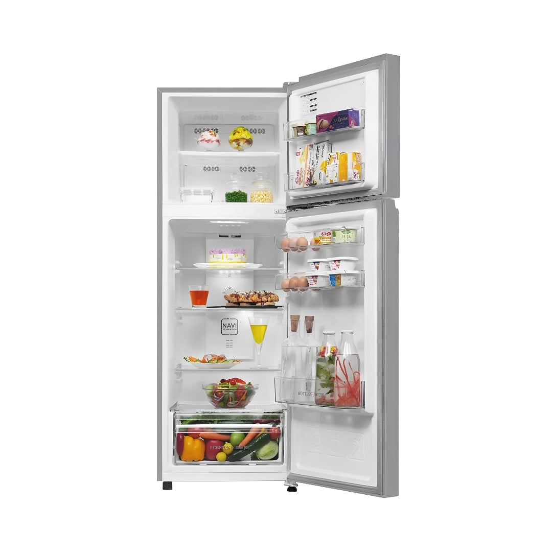 Haier HRF-2902IEBSA-P Double Door Refrigerator 240 L - Brushline Silver_Full View_1