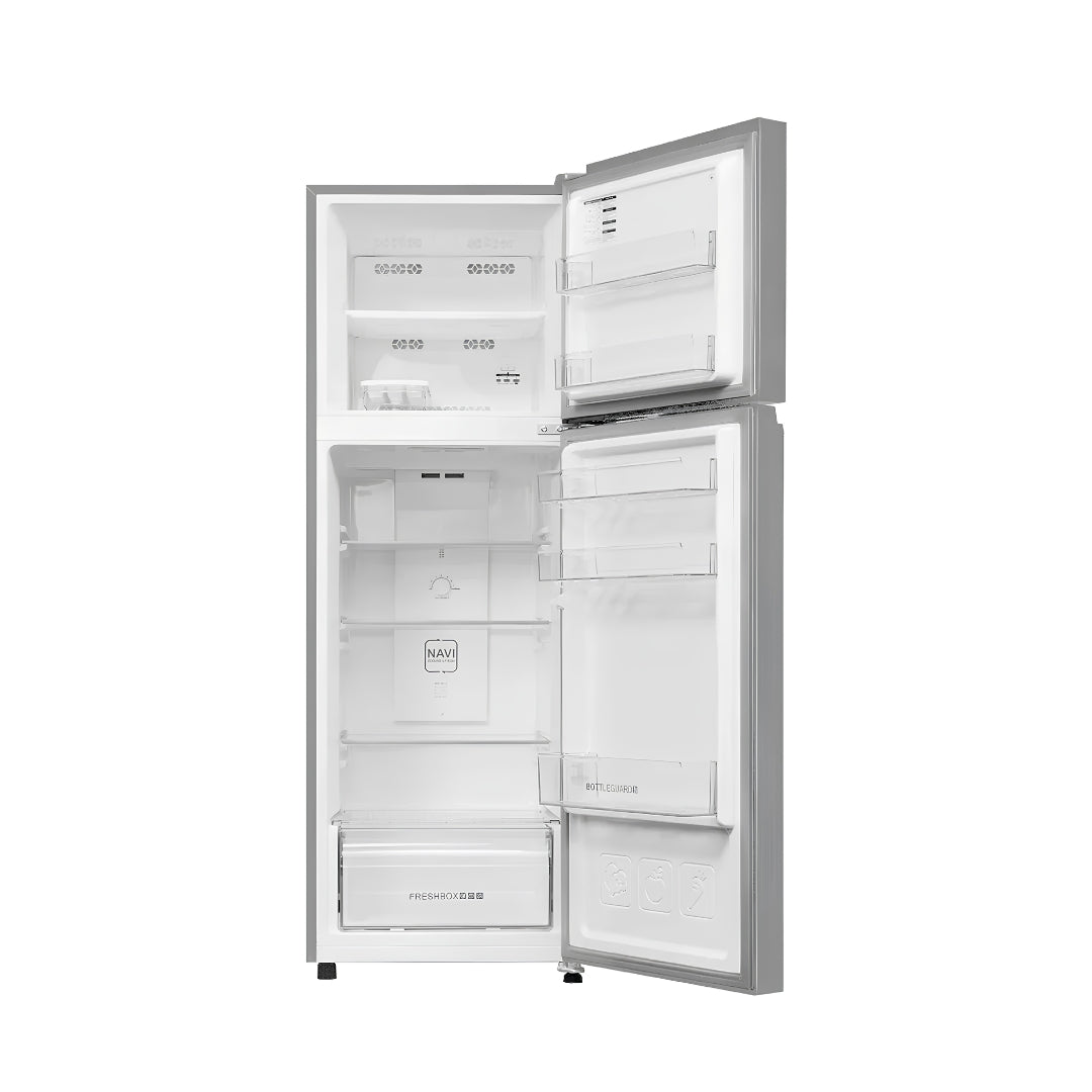 Haier HRF-2902IEBSA-P Double Door Refrigerator 240 L - Brushline Silver_Open View
