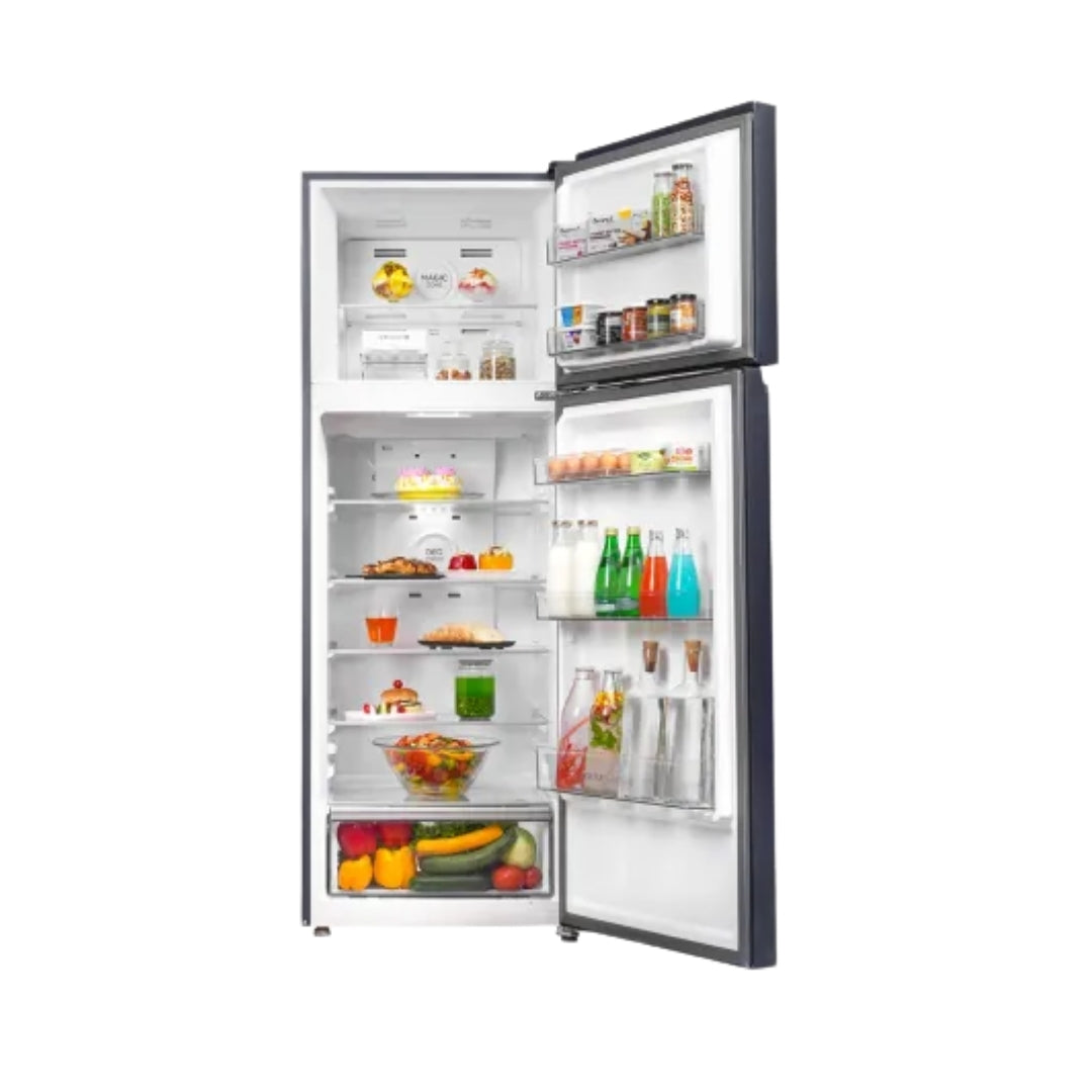 Haier HRF-4082BLGKA-P Double Door Refrigerator 358 L - Graphite Black_Inside View