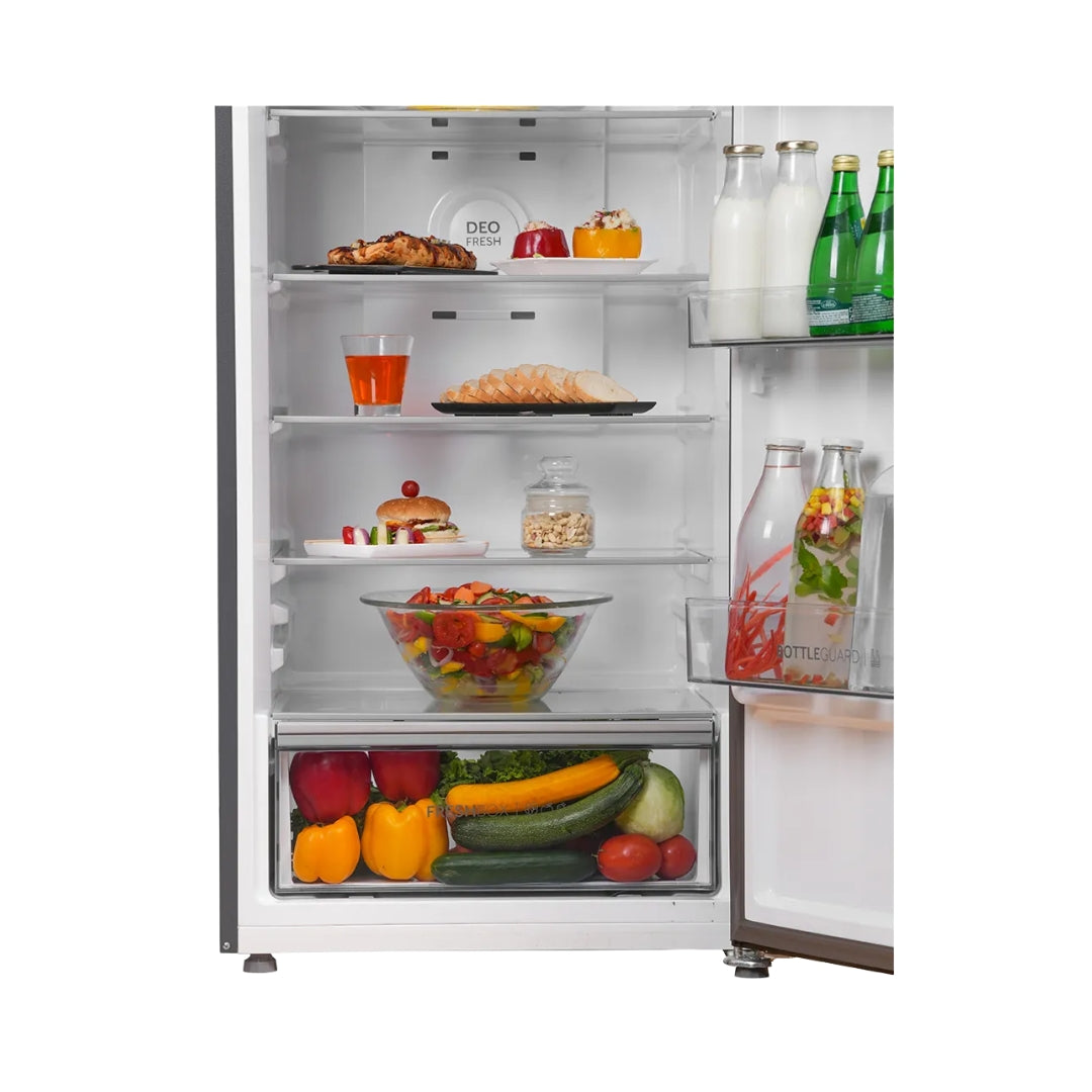Haier HRF-4082BLGKA-P Double Door Refrigerator 358 L - Graphite Black_Inside Zoom View 2