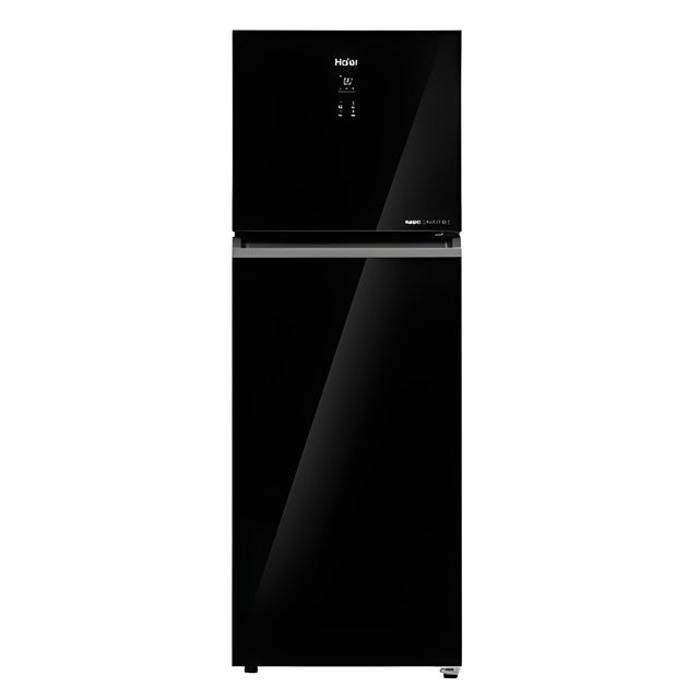 Haier HRF-4083PLKG-P 358 L 3-Star Frost-Free Double Door Refrigerator – Black Glass_1