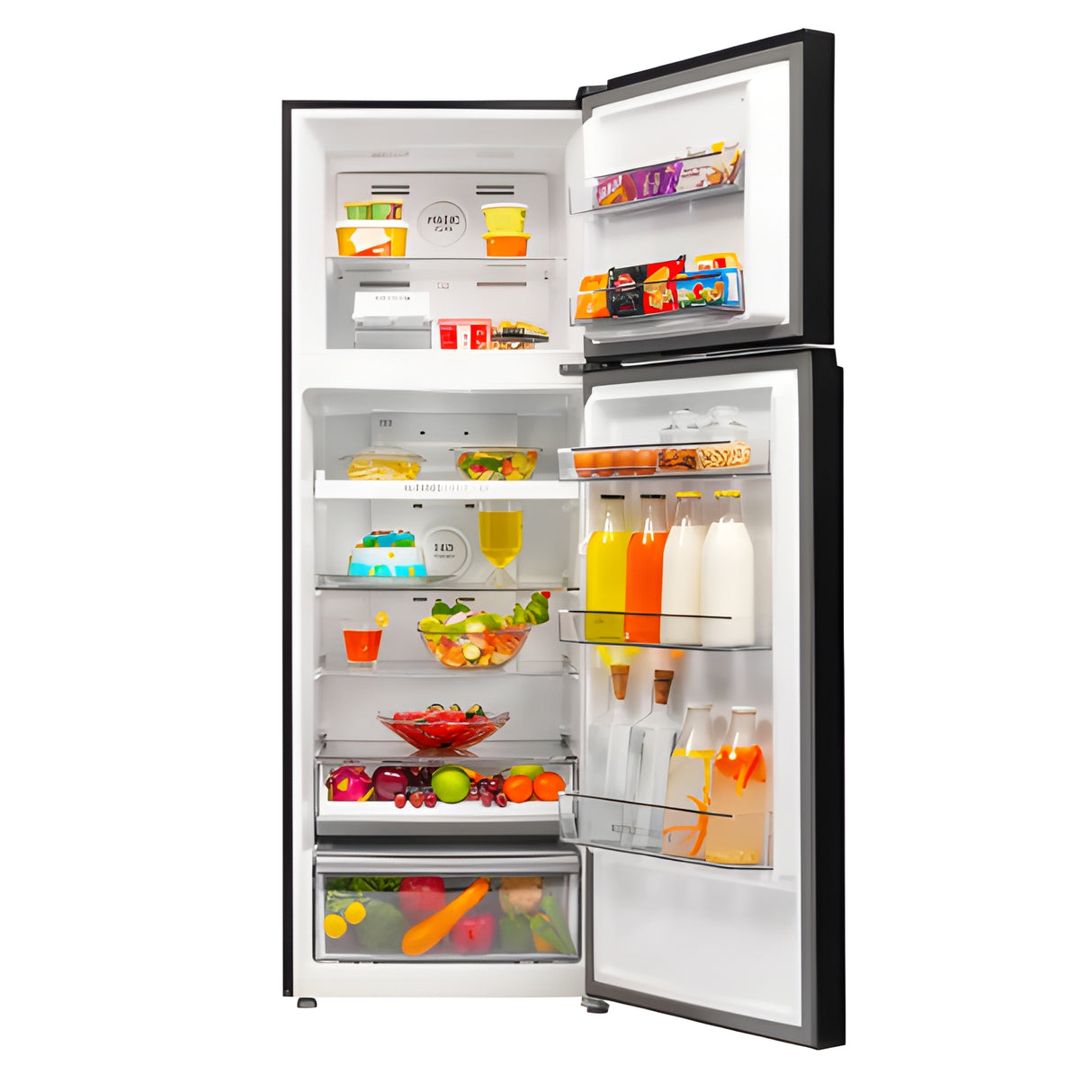 Haier HRF-4083PLKG-P 358 L 3-Star Frost-Free Double Door Refrigerator – Black Glass_6