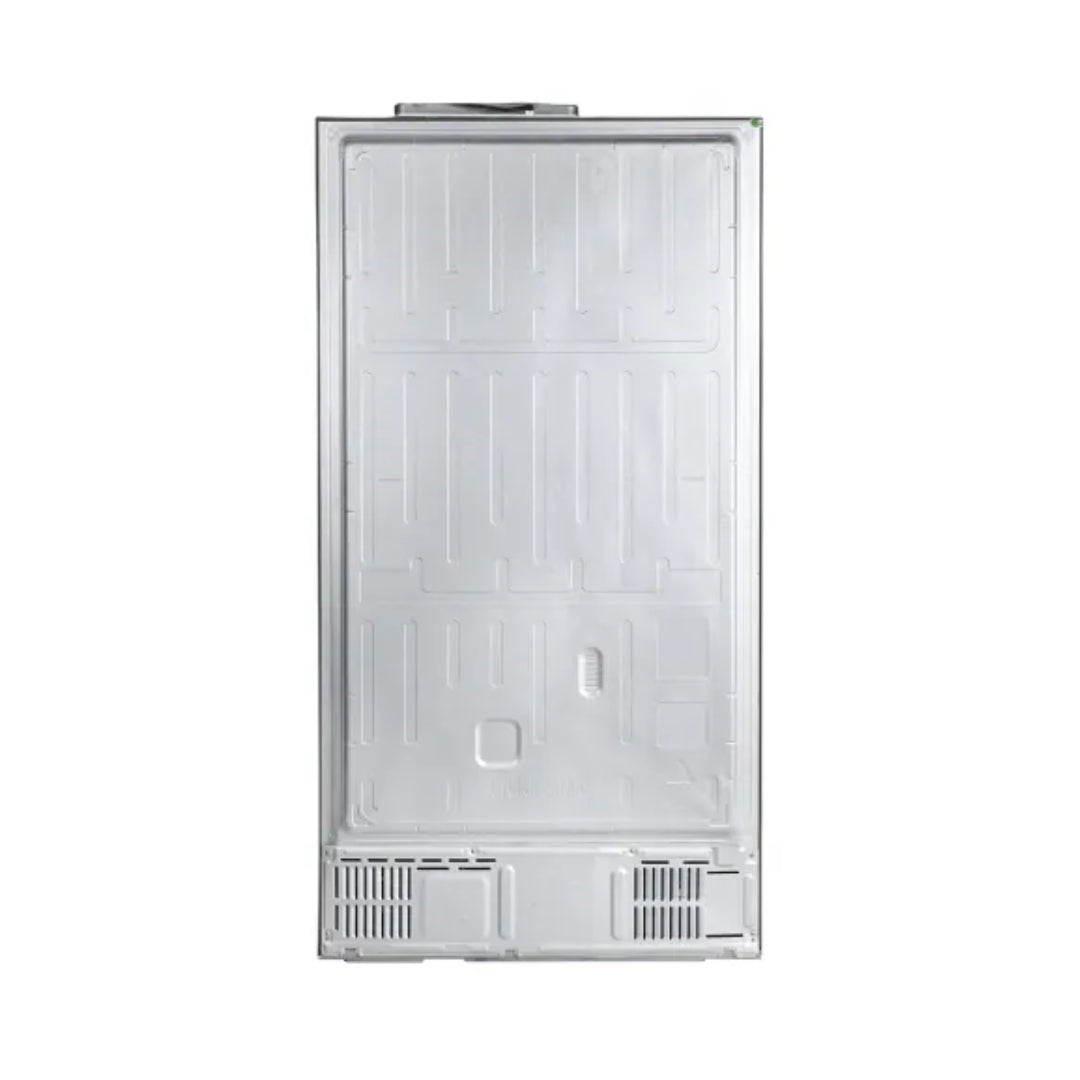 Haier HRT-683GOGU1 Three Door Vogue Side by Side Refrigerator 598 L - Grey Onyx Glass_Back View