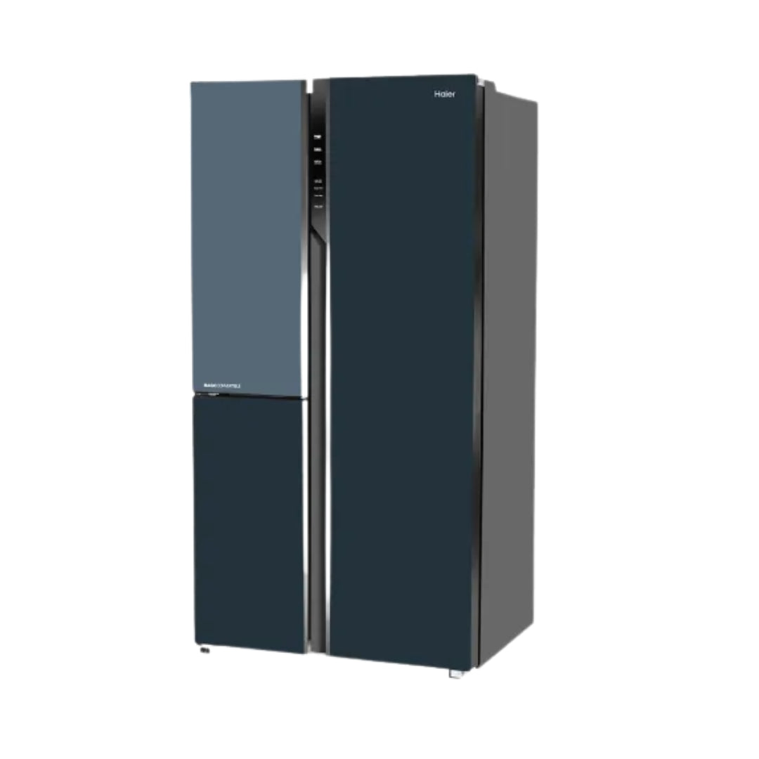 Haier HRT-683GOGU1 Three Door Vogue Side by Side Refrigerator 598 L - Grey Onyx Glass_Right View