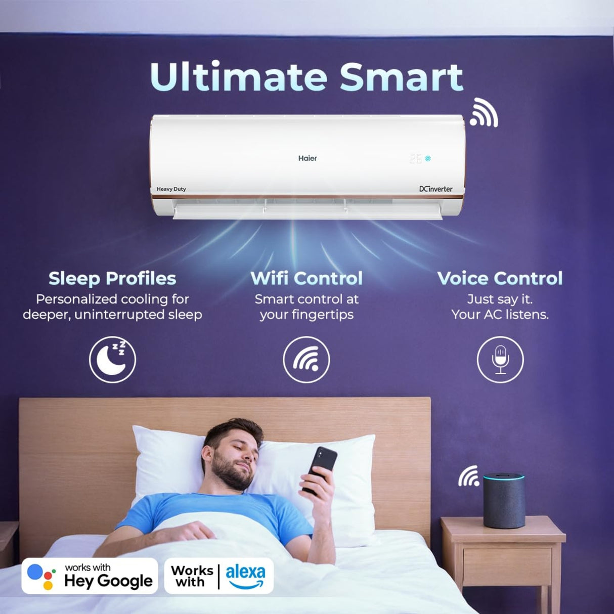 Haier HSU18K-PYAIR4BN Inverter Split Air Conditioner 1.5 Ton - White_3
