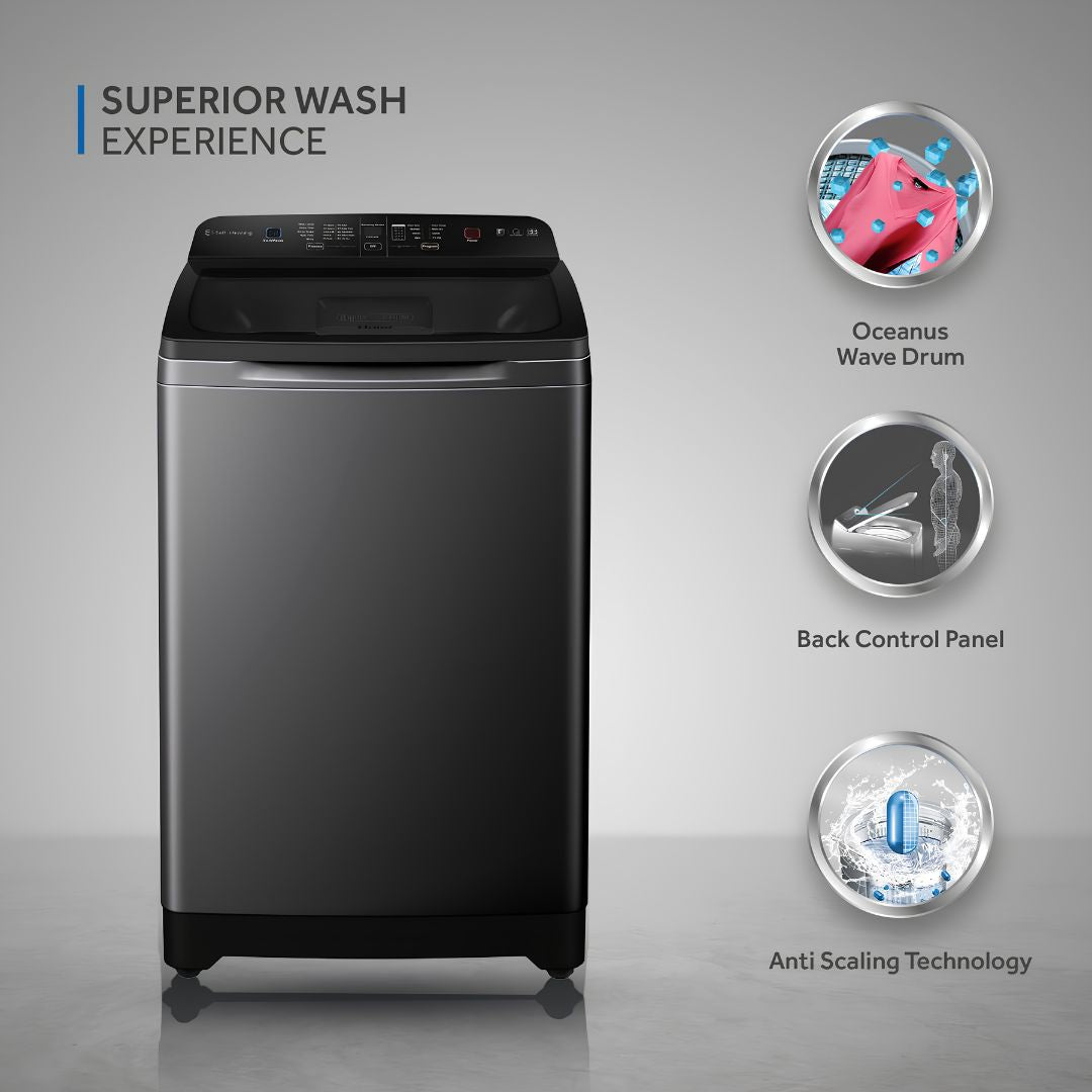 Haier HSW80-678ES8 Fully Automatic Top Load Washing Machine 9 Kg - Dark Jade Silver_Feature_1