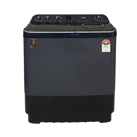 Haier HTW90-196BBK Semi Automatic Top Load Washing Machine 9 Kg - Black_Front View