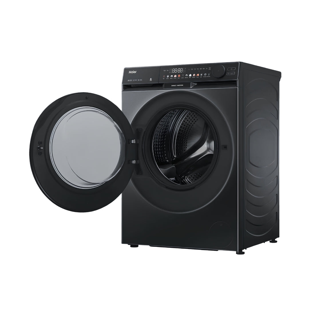 Haier HW120-DM14F9PBKU1 Fully Automatic Front Load Washing Machine 12 Kg - Black_Left View_2
