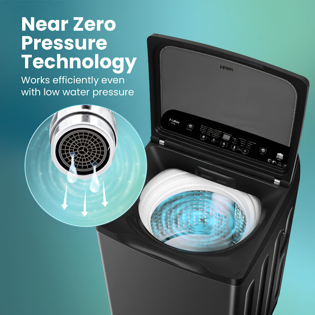 Haier HWM105-H688BK Fully Automatic Top Load Washing Machine 10.5 Kg - Black_Feature_5
