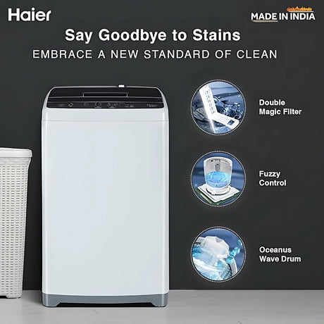 Haier HWM65-1269S5DB Fully Automatic Top Load Washing Machine  6.5 Kg - Moonlight Grey_2