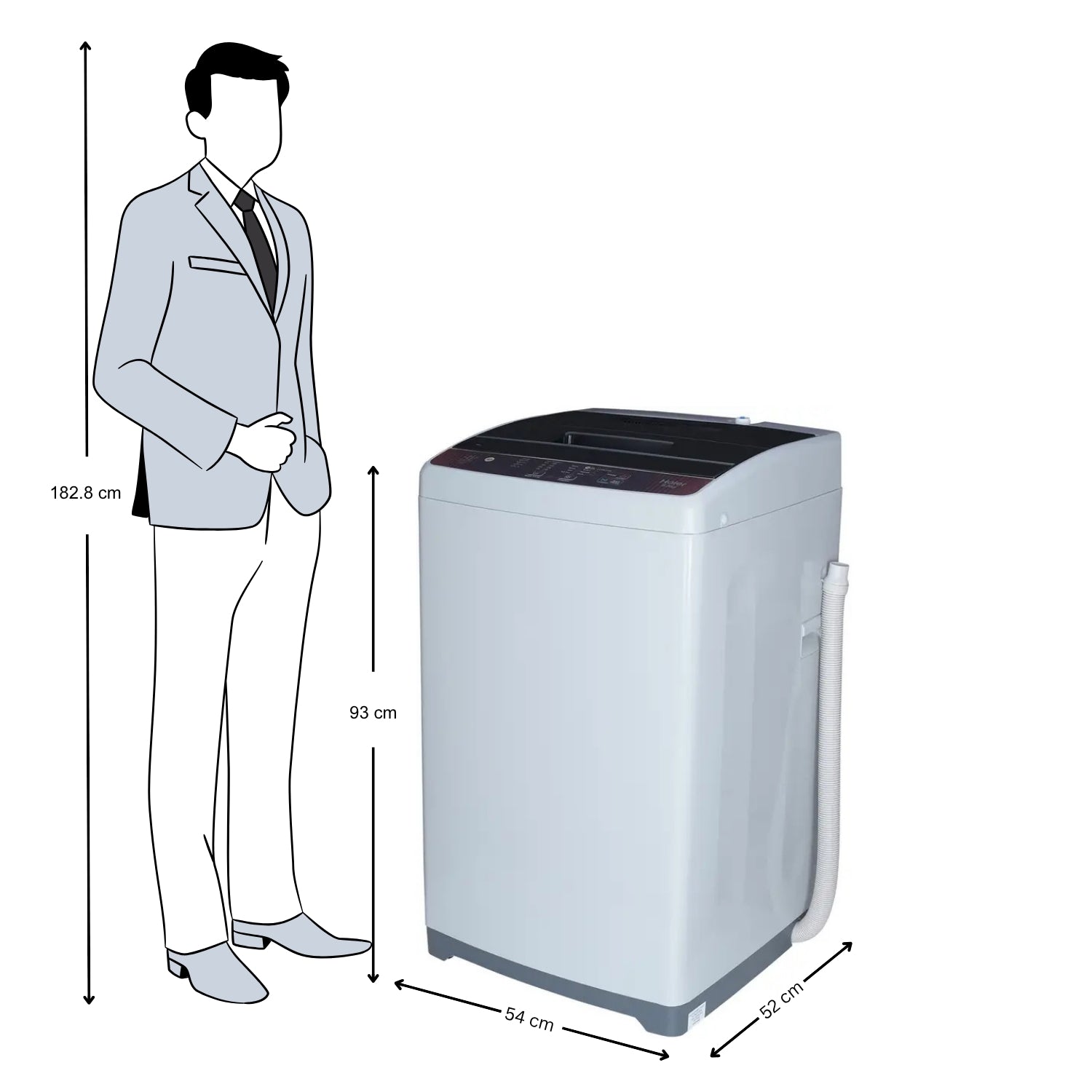 Haier HWM65-1269S5DB Fully Automatic Top Load Washing Machine  6.5 Kg - Moonlight Grey_5
