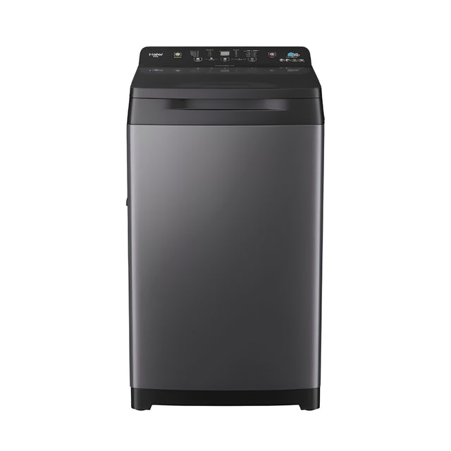 Haier HWM90-688S8 Fully Automatic Top Load Washing Machine 9 Kg - Black_Front View
