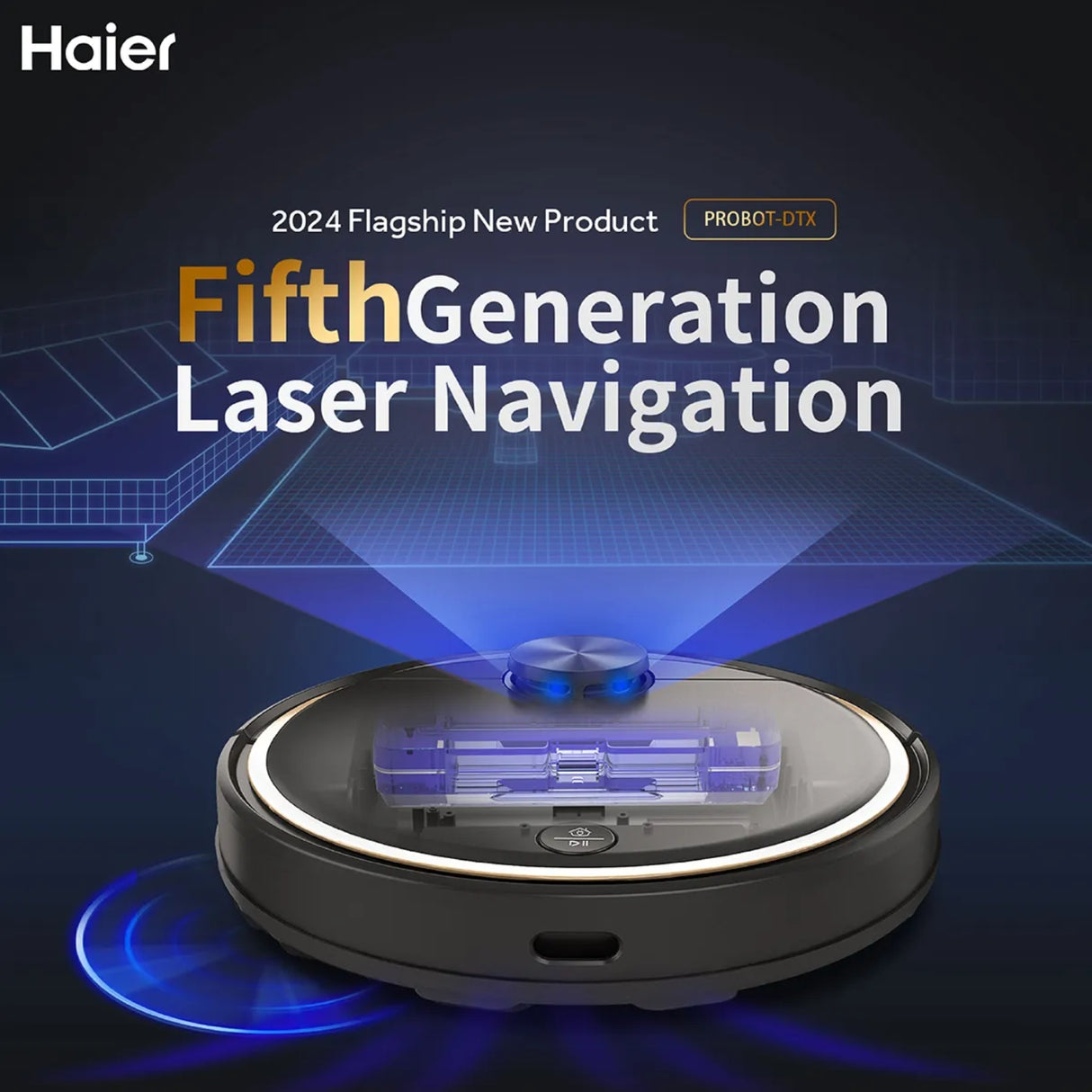 Haier PRO bot DTX Vacuum Cleaner 5000 Pa - Black_5