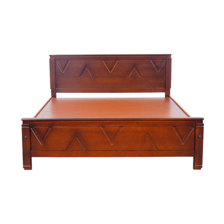 Settle Hamburg Wooden Bed King Size - Honey Finish