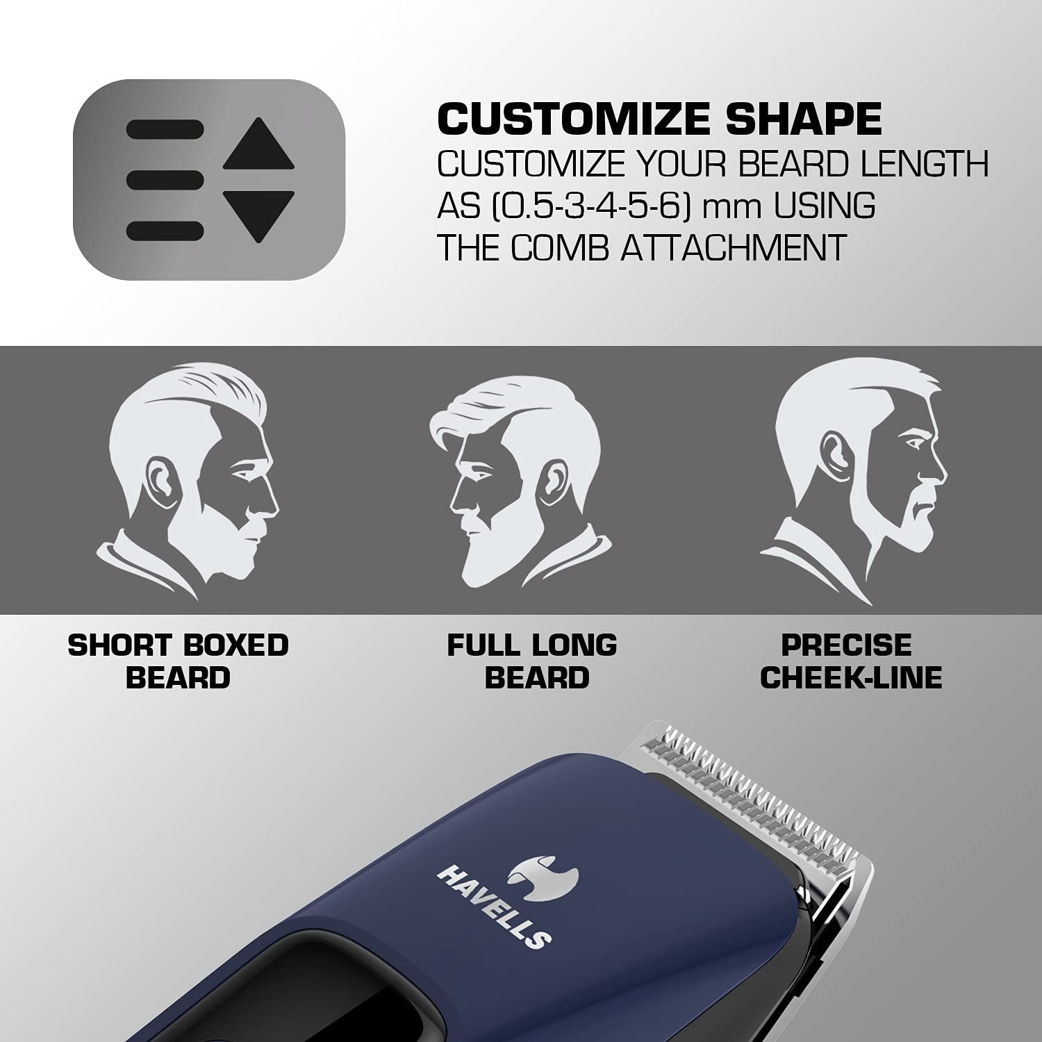 Havells BT5112C Beard Trimmer - Blue_3