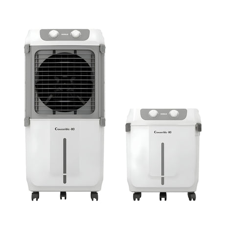Havells Convertible Desert Air Cooler 80 L - White with Grey_Front View