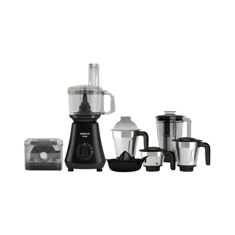 Havells Foodo GHFFPEVE075 750W Powerful Motor 5 Jar Mixer Grinder – Black_Front View