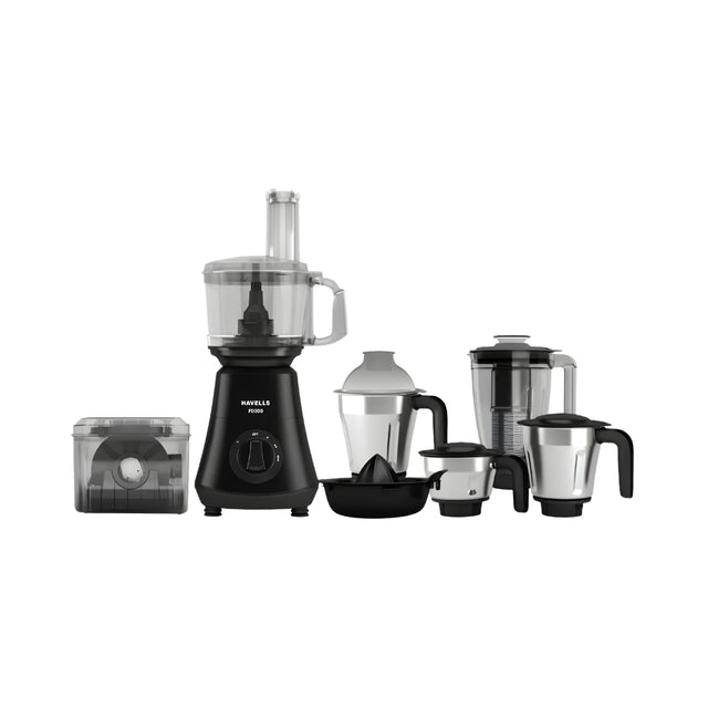 Havells Foodo GHFFPEVE075 750W Powerful Motor 5 Jar Mixer Grinder – Black_Front View