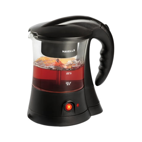 Havells GHBKTAHK060 Crystal Tea Coffee Maker 700 ml - Black_Front View