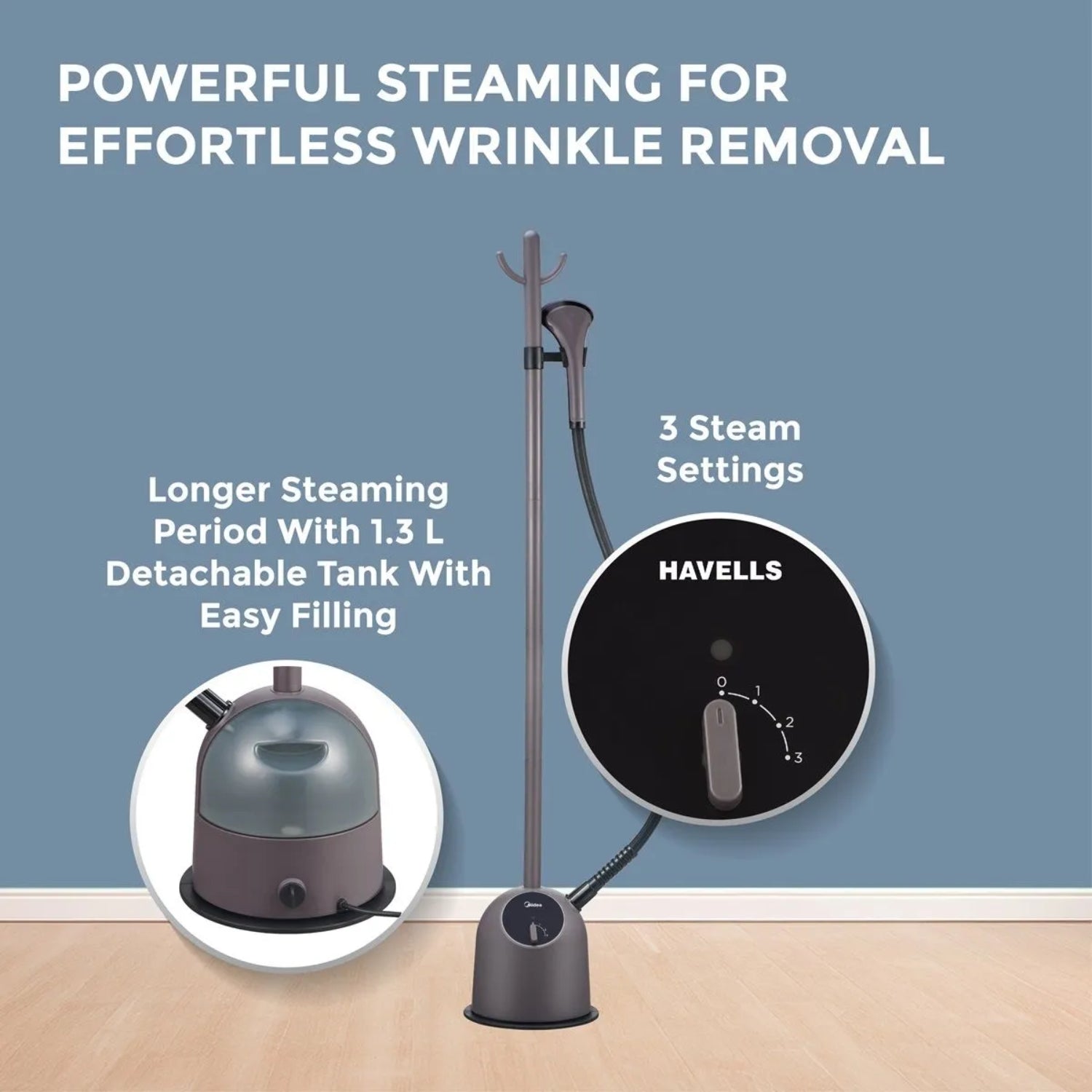 Havells Garment Fyber Steamer 1600 Watts - Purple_5