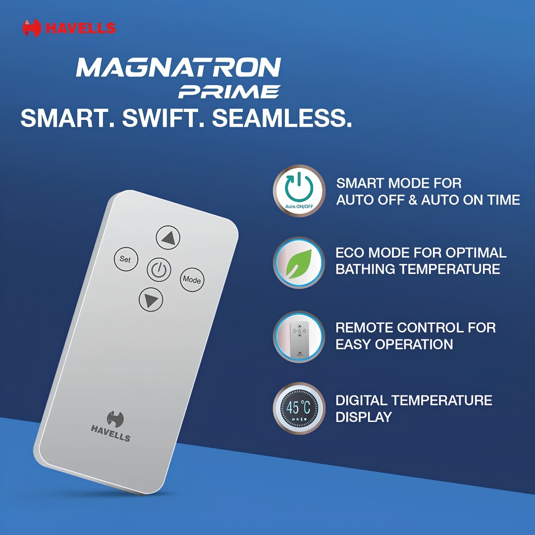 Havells Magnatron Prime  Water Heater 15 L – White and Blue_9