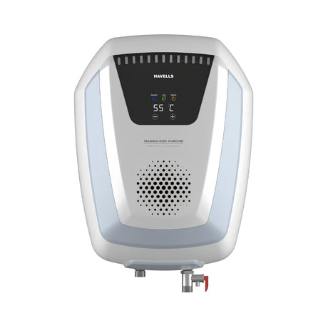 Havells Magnatron Prime  Water Heater 15 L – White and Blue_Front View