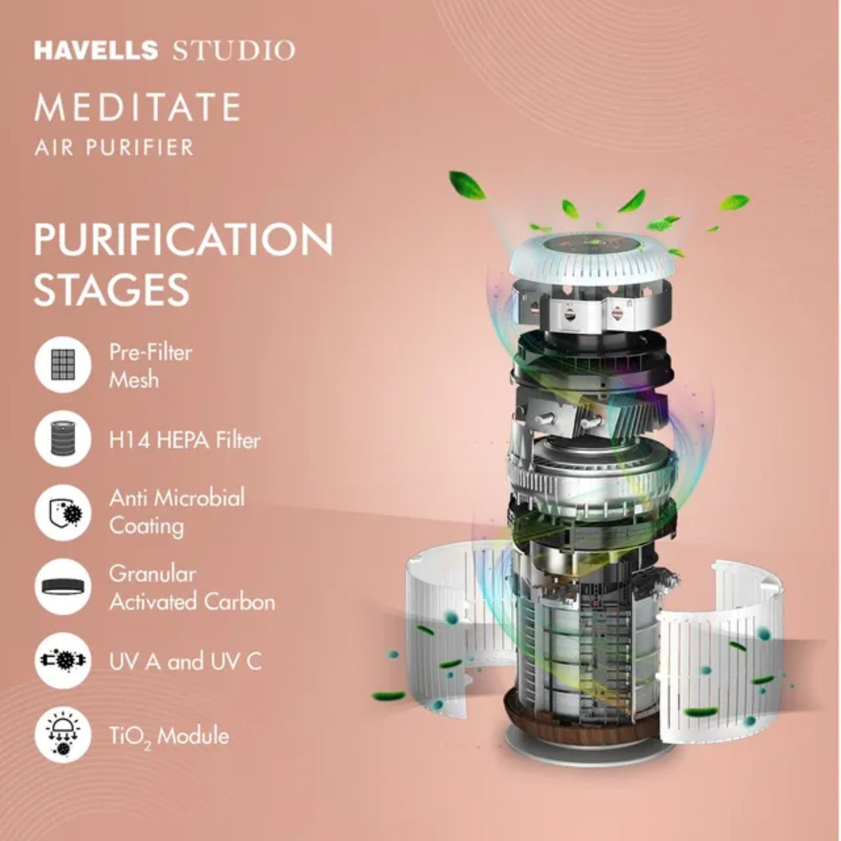 Havells Meditate AP 250 Air Purifier - Silver_3
