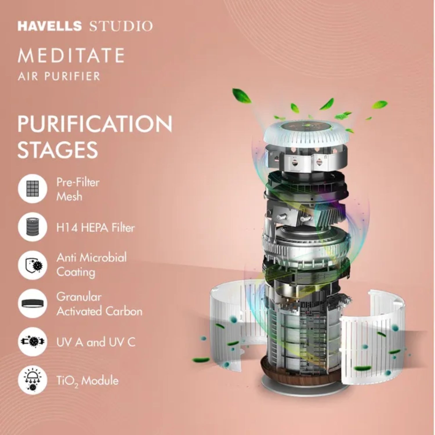 Havells Meditate AP 250 Air Purifier - Silver_3